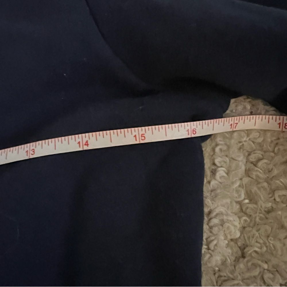 Navy Button-Up Jacket lands end - Picture 5 of 8